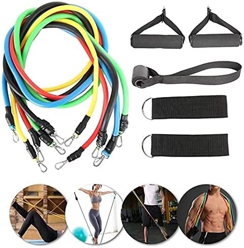 Power Exercise Resistance Band Set 5 In 1 Fitness Band Equipment For Men And Women